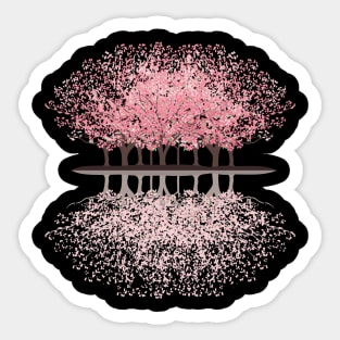 Bloom Reflection Elegance Sticker